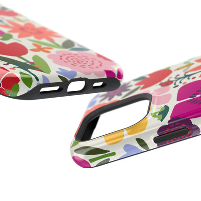 Happy Blooms iPhone MagSafe Tough Case