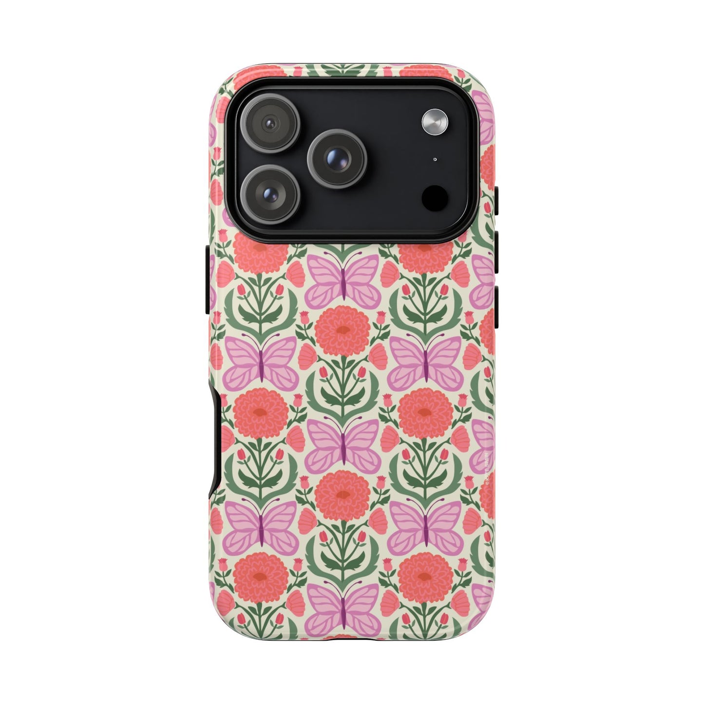 Pink Butterfly iPhone Case - Nature Inspired Design