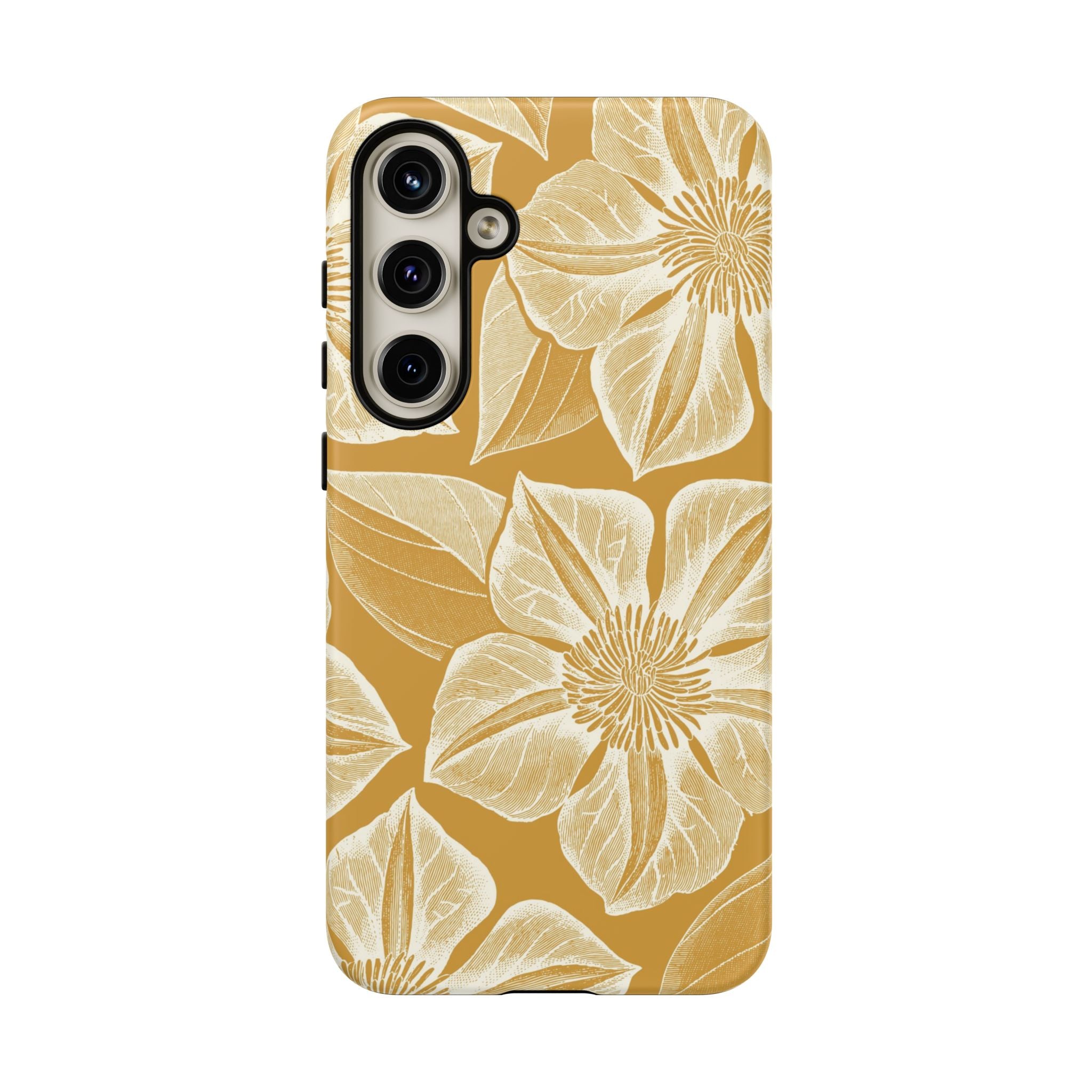Vintage Bloom Gold Samsung Case