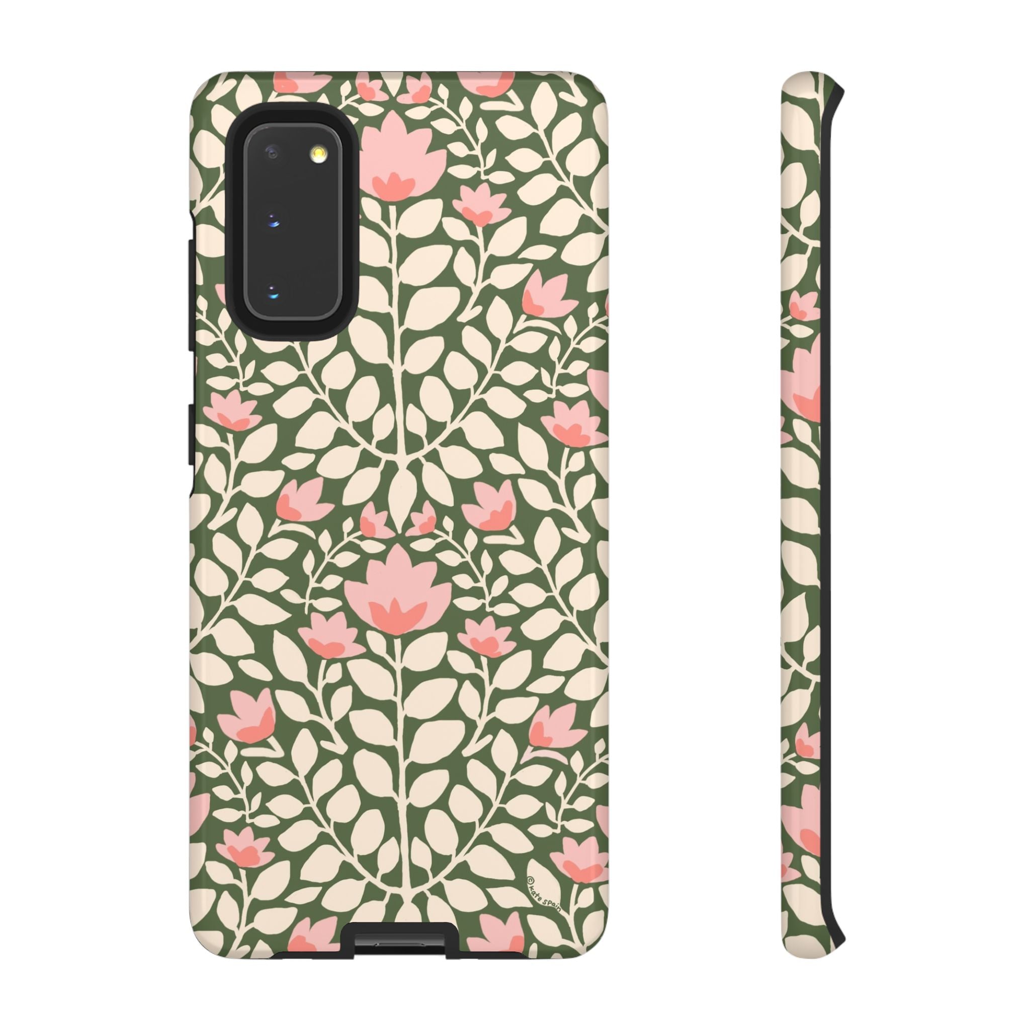 Wild Vines Samsung Galaxy S20 Case – Glossy | green, cream, blush botanical vine floral print