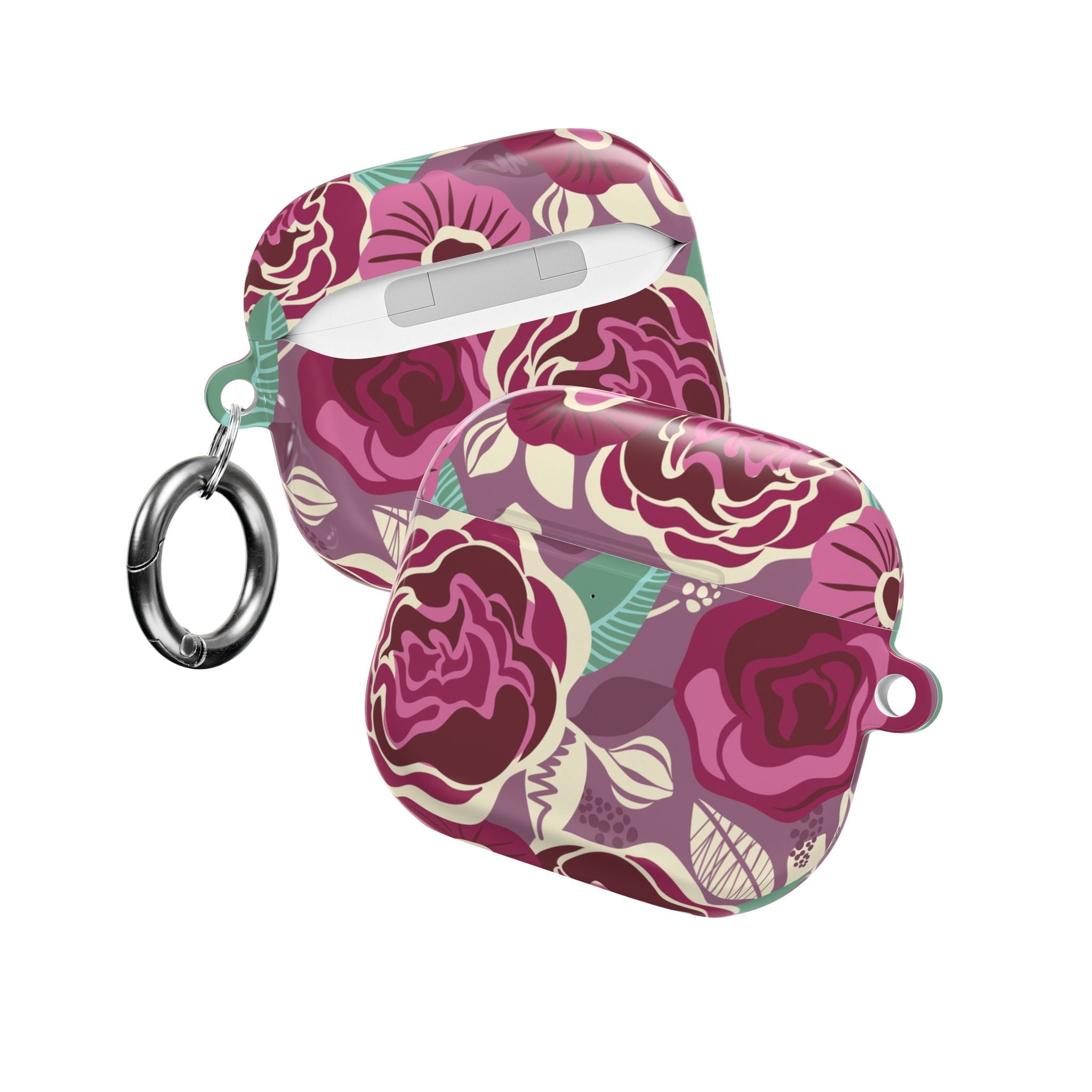 Tea Rose Burgundy AirPods Case