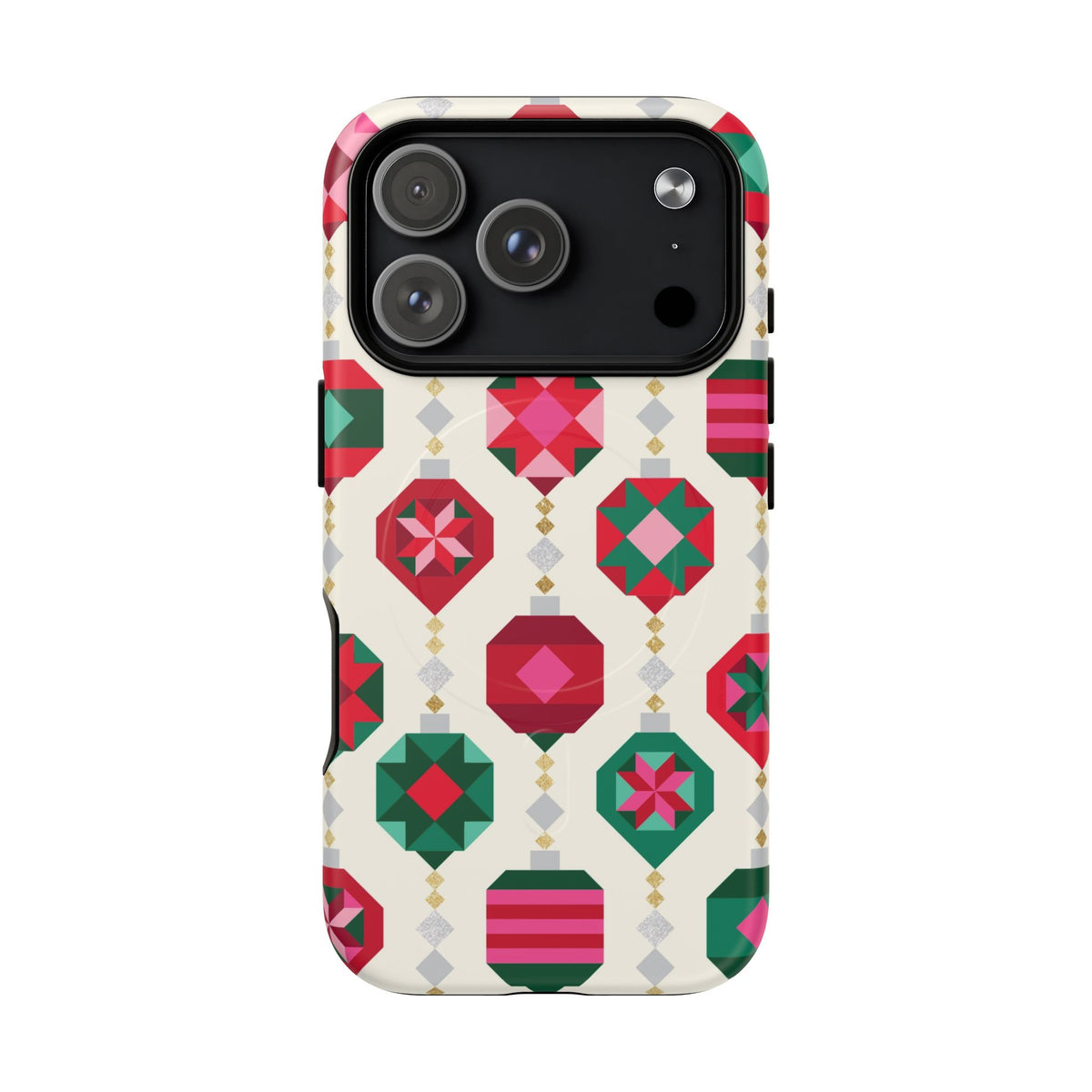 Felicity Ornaments MagSafe iPhone 18 Pro Case – Matte | holiday ornament print