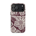 Vintage Bloom Burgundy iPhone Case