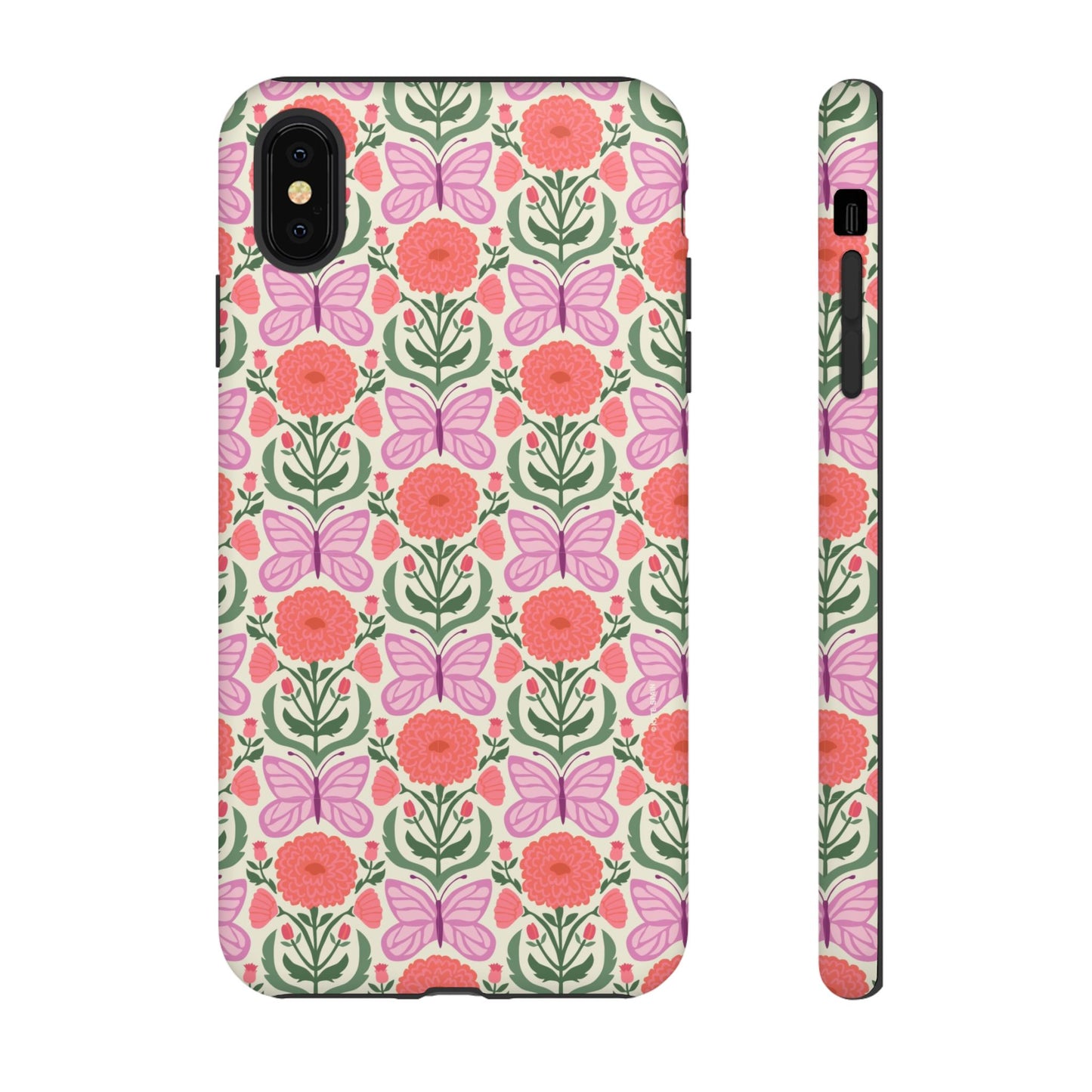 Pink Butterfly iPhone Case - Nature Inspired Design