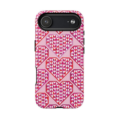 Pink Pyramid Heart MagSafe Case