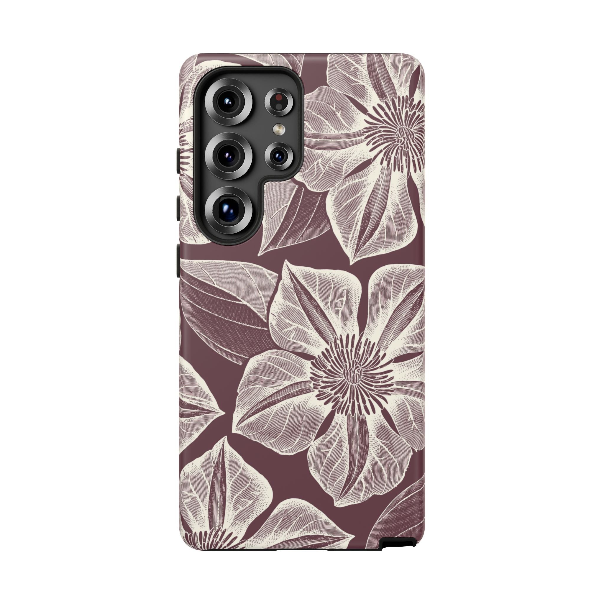 Vintage Bloom Burgundy Samsung Case
