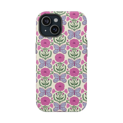 Butterfly MagSafe iPhone Case - Elegant Nature Art
