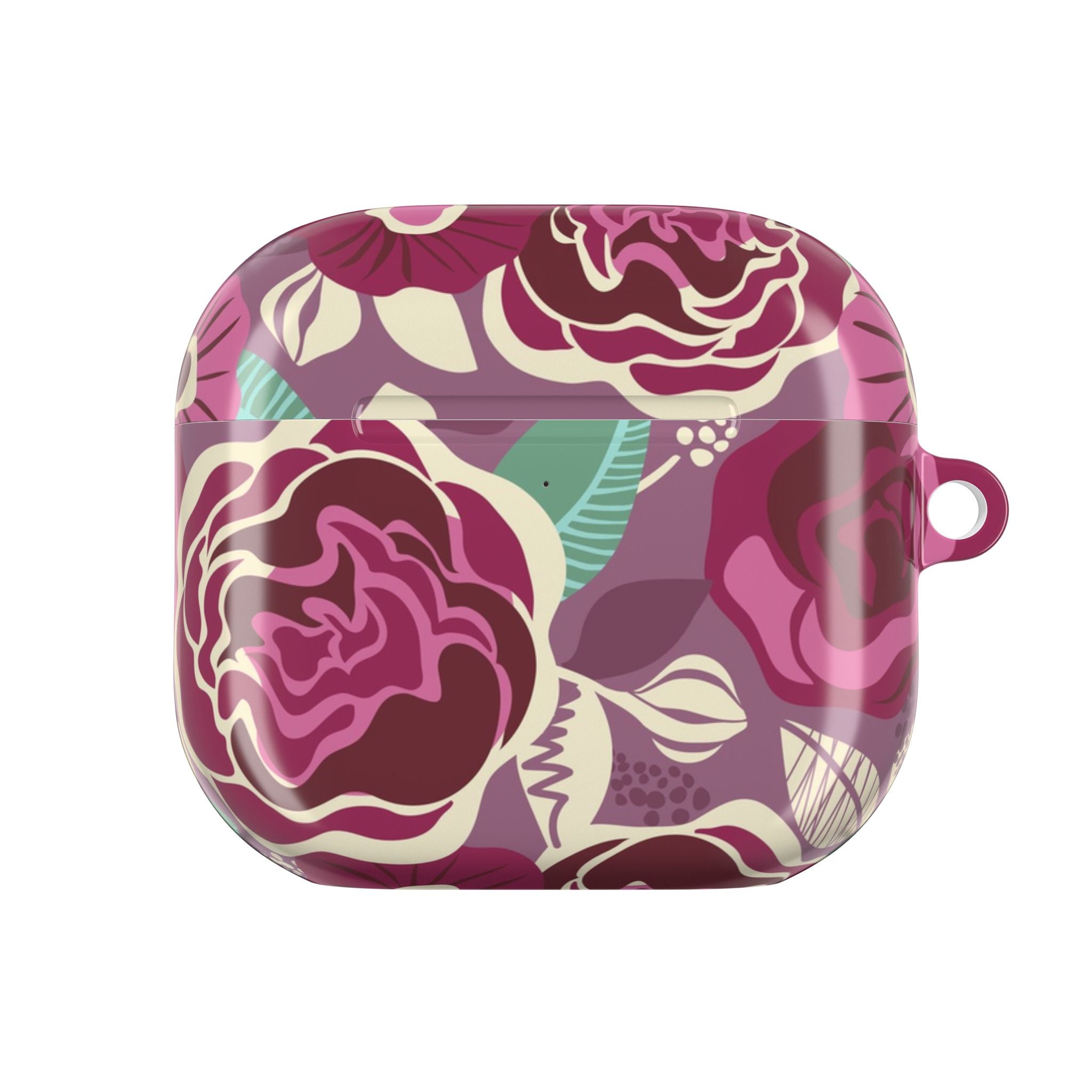 Tea Rose Burgundy AirPods Case