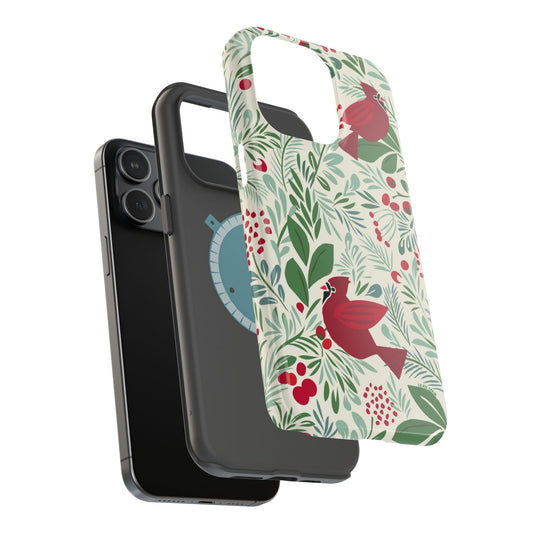 Birds and Berries iPhone MagSafe Tough Case
