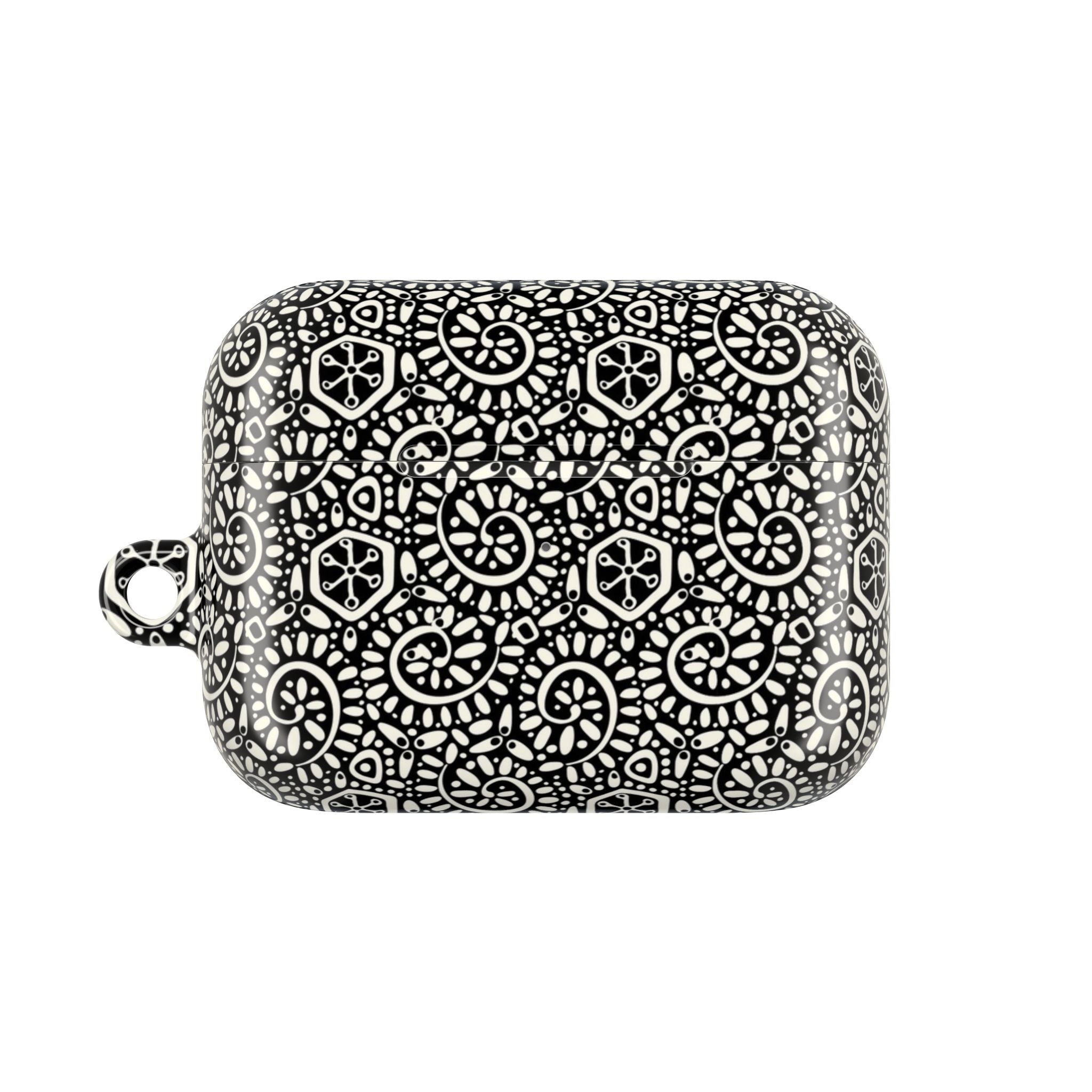 Canto Swirls Black AirPods Case