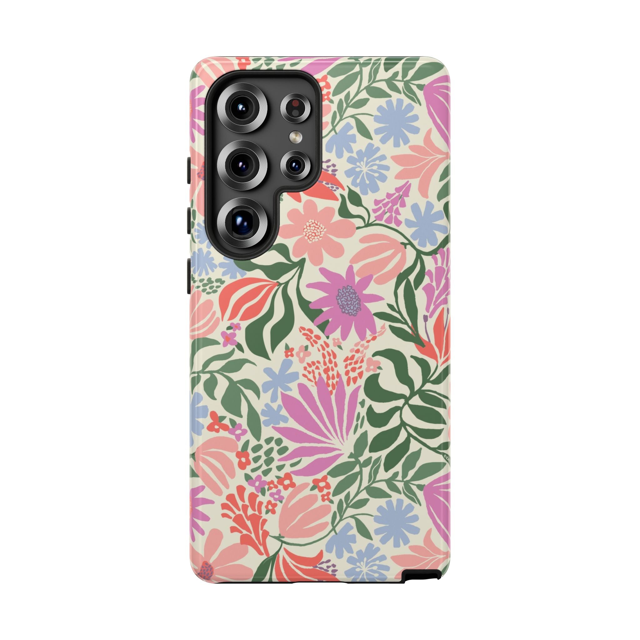 Luxury Botanica Pastel Samsung Galaxy S25 Ultra Case – Glossy | blush, lavender, sage pastel botanical wildflower print