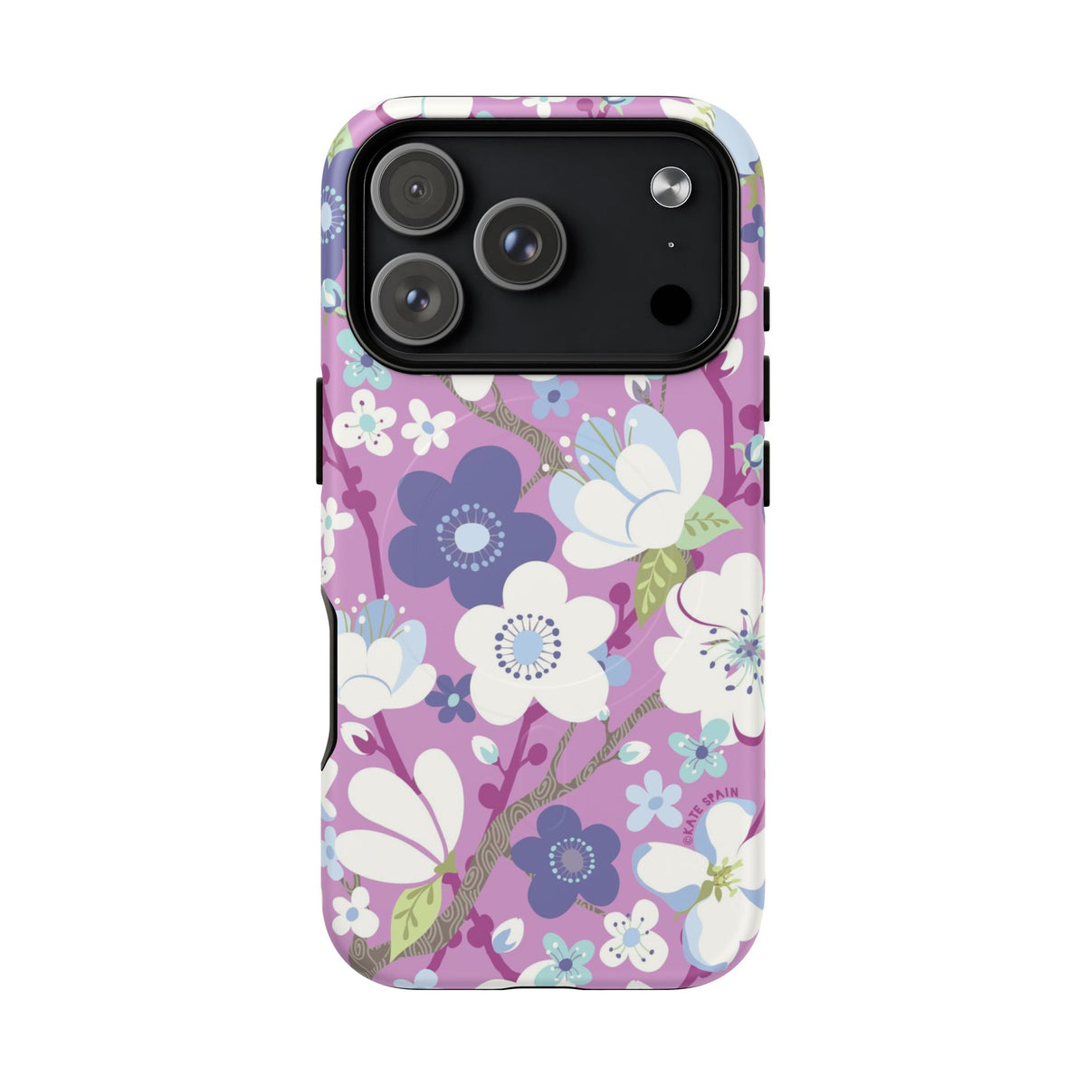 Purple Cherry Blossom MagSafe Case