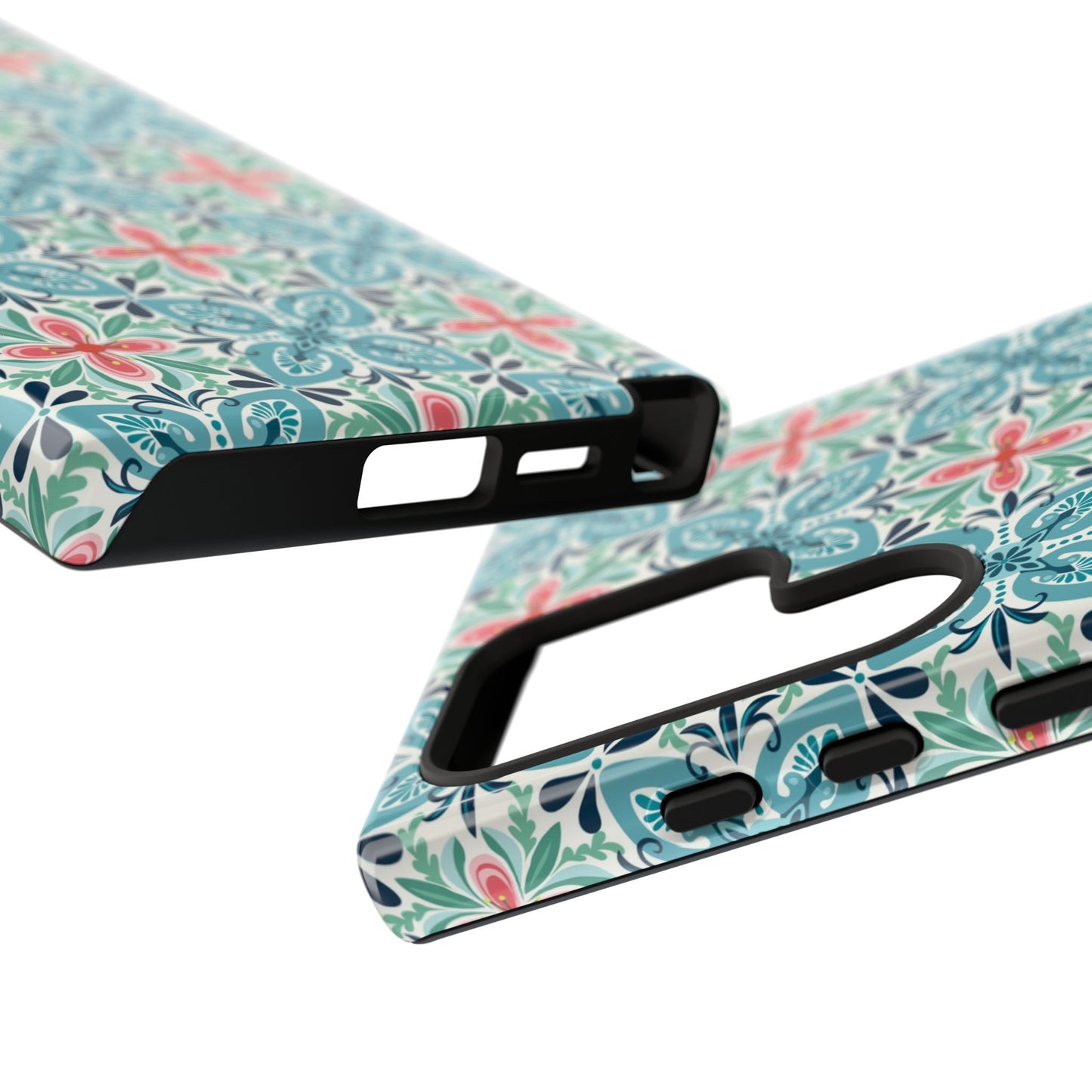 Stonecrop Samsung Case - Floral Tile Geometric Pattern