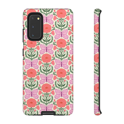 Mariposa Samsung Case - Pink Butterfly Nature Design