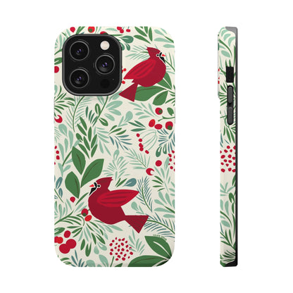 Birds and Berries iPhone MagSafe Tough Case iPhone 14 Pro Max Matte