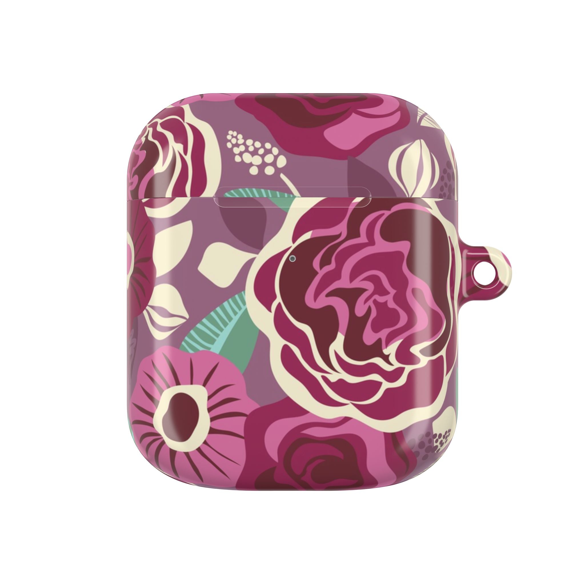 Tea Rose Burgundy AirPods Case