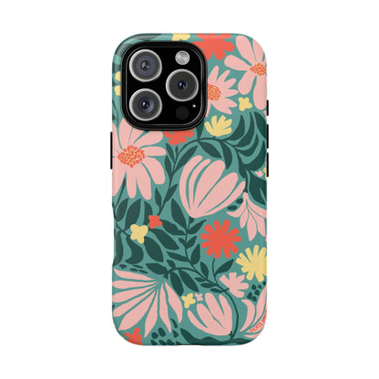 Botanica iPhone Tough Case Teal iPhone 16 Pro Matte