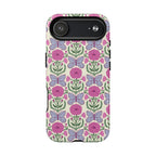 Butterfly MagSafe iPhone 17 Air Case – Matte | cream, magenta, periwinkle butterfly floral print