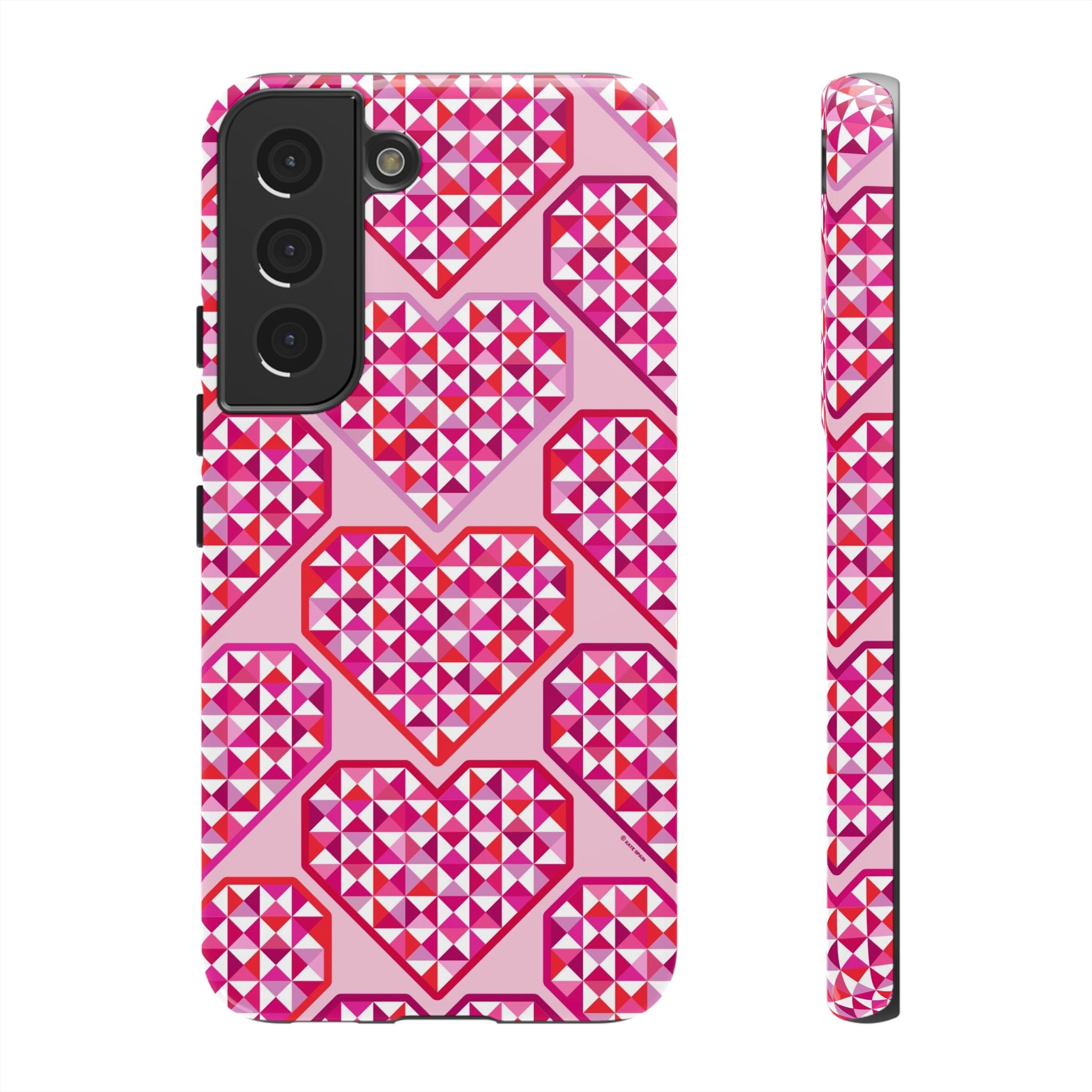 Pink Pyramid Heart Samsung Case