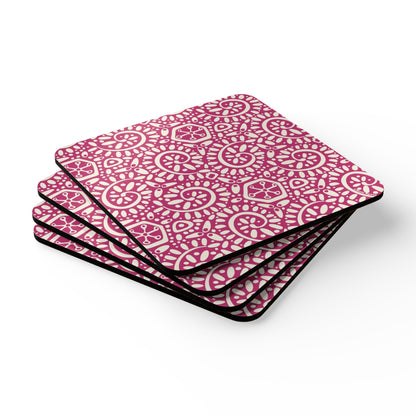 Canto Berry Cork Coaster Set
