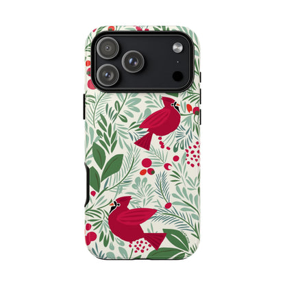 Birds and Berries iPhone Tough Case