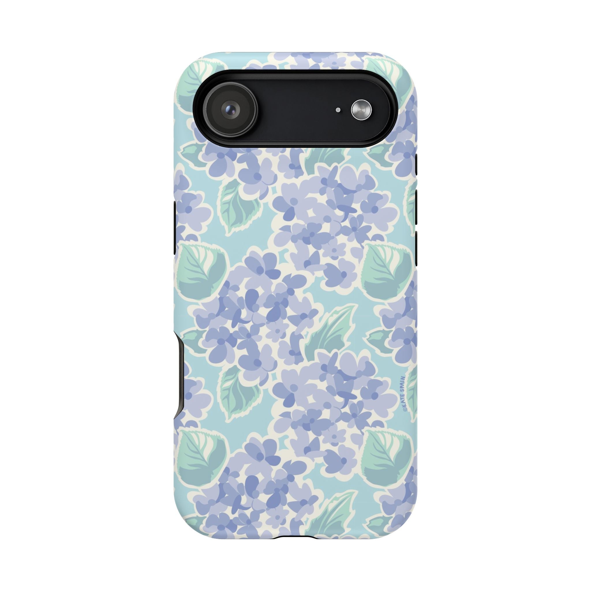 Nantucket Hydrangea MagSafe iPhone 17 Air Case – Matte | periwinkle, sky blue, mint hydrangea floral print