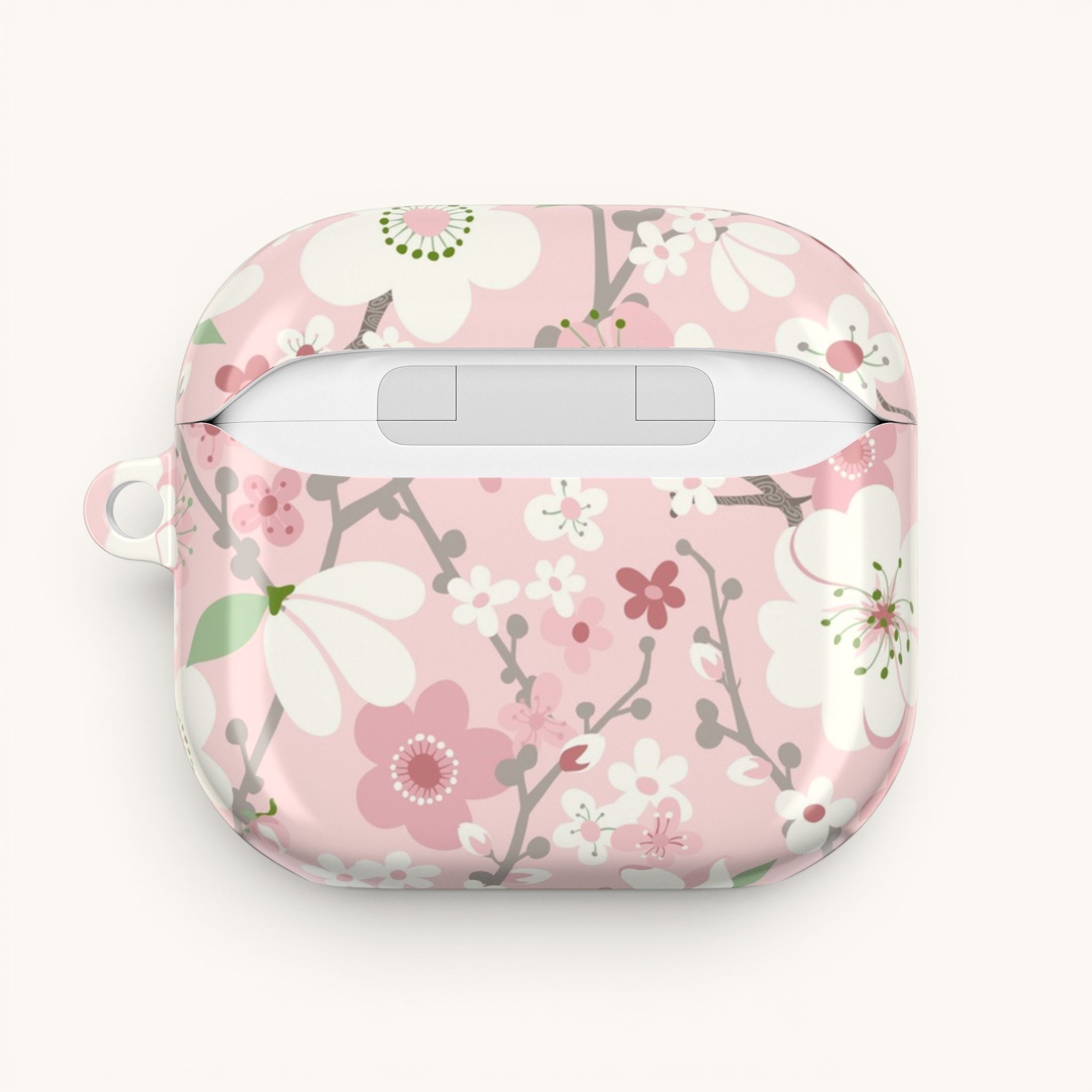 Pink Cherry Blossom AirPods Case