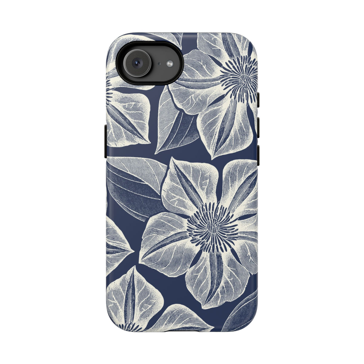 Vintage Bloom Navy iPhone Case