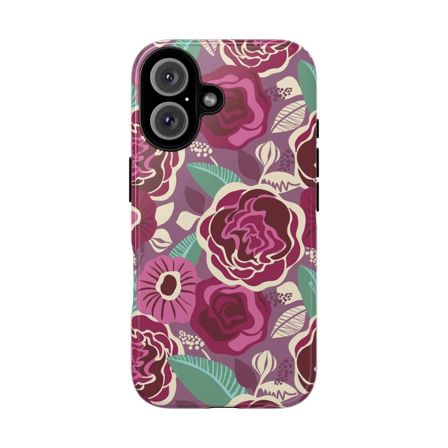Tea Rose Burgundy iPhone Tough Case