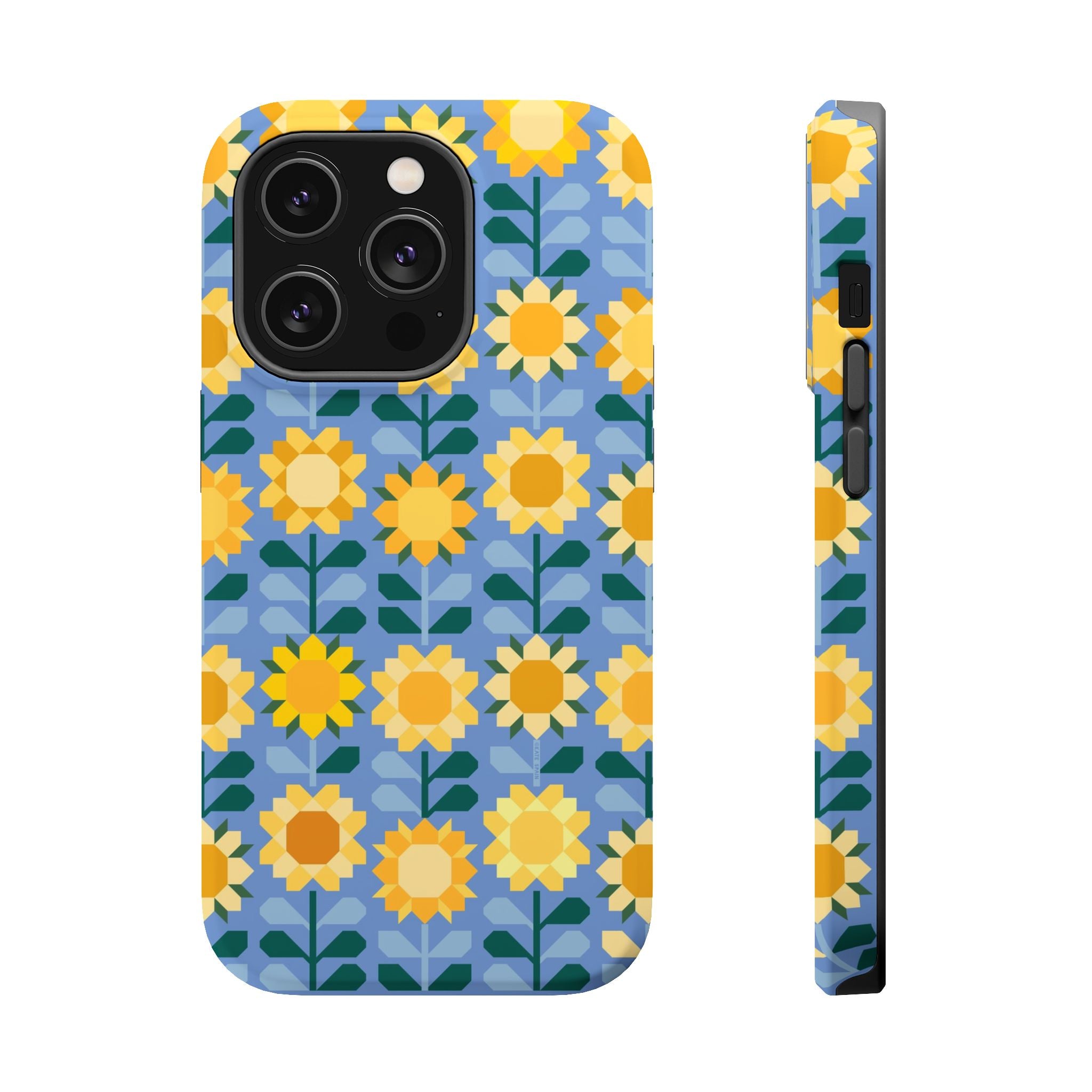 iPhone 14 Pro MagSafe case with Sunflowers pattern in matte finish