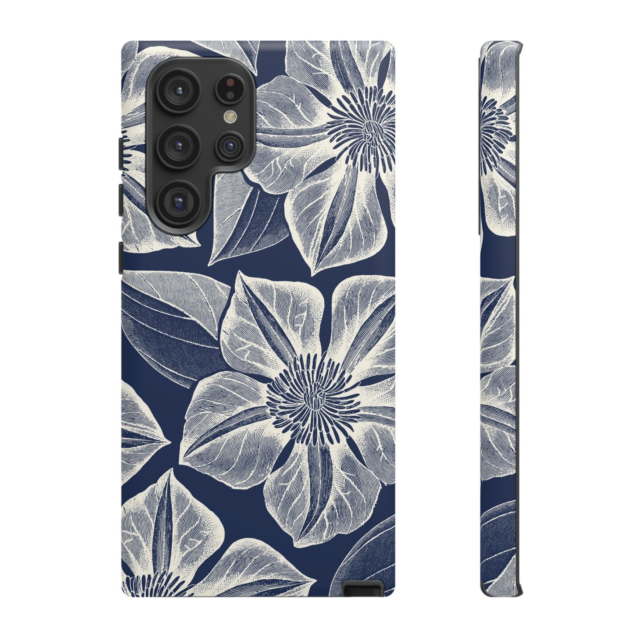 Vintage Bloom Navy Samsung Case