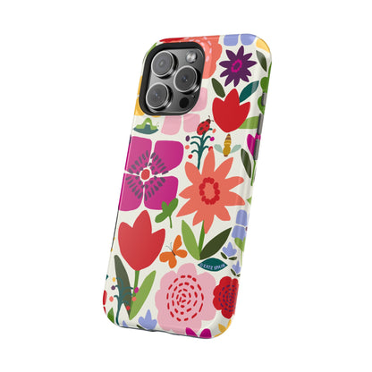 Happy Blooms iPhone MagSafe Tough Case