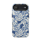 Ocean Tides MagSafe iPhone 17 Air Case – Glossy | blue and white tidal bed ocean print