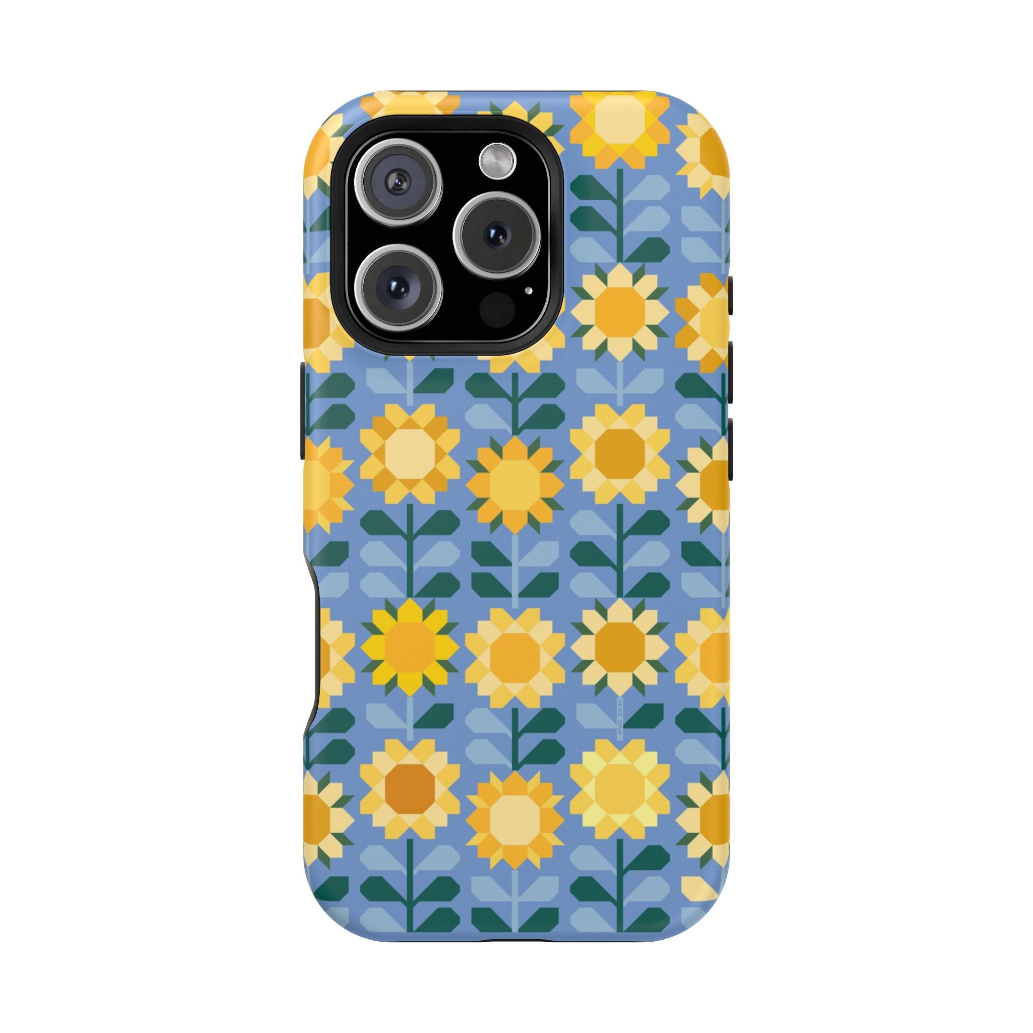 iPhone 16 Pro MagSafe case with Sunflowers pattern in matte finish