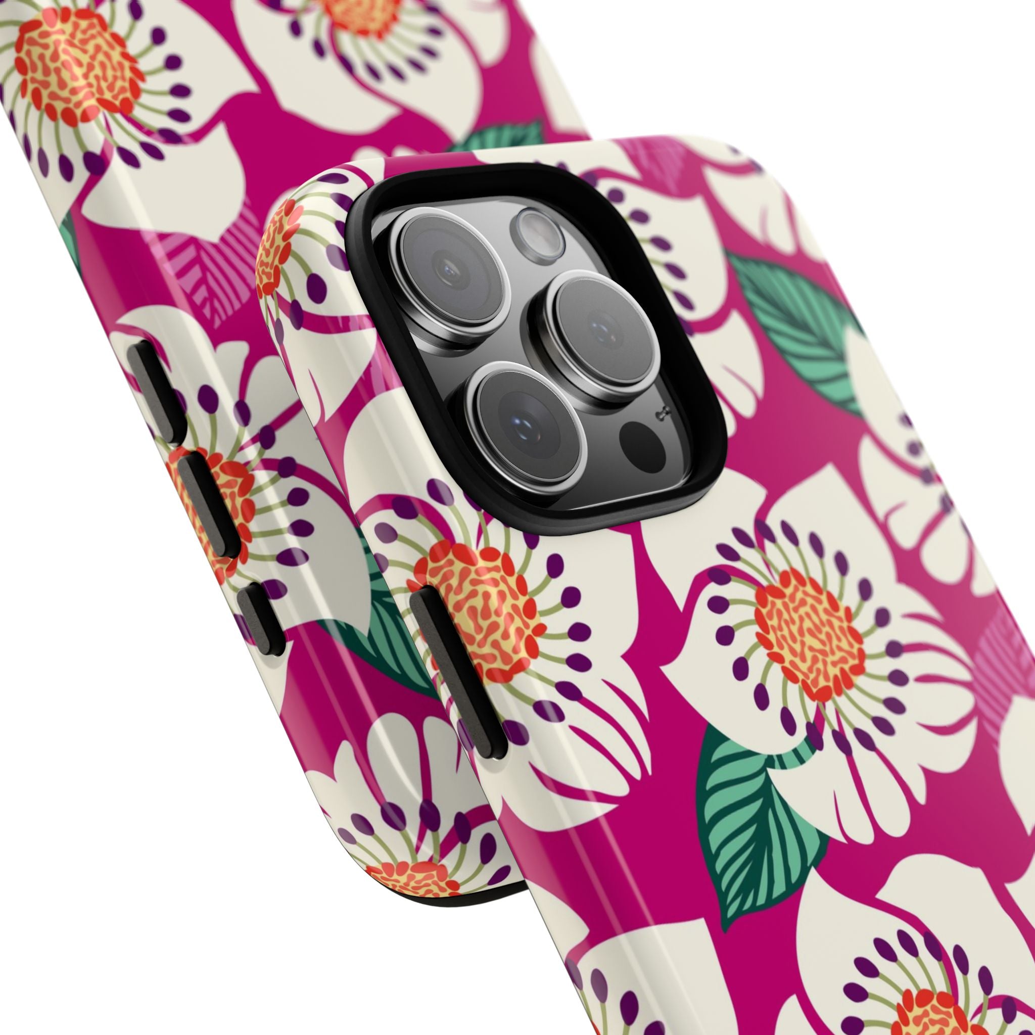 Panache Rose Tough iPhone 16 Pro Max Case – lifestyle/angled shot