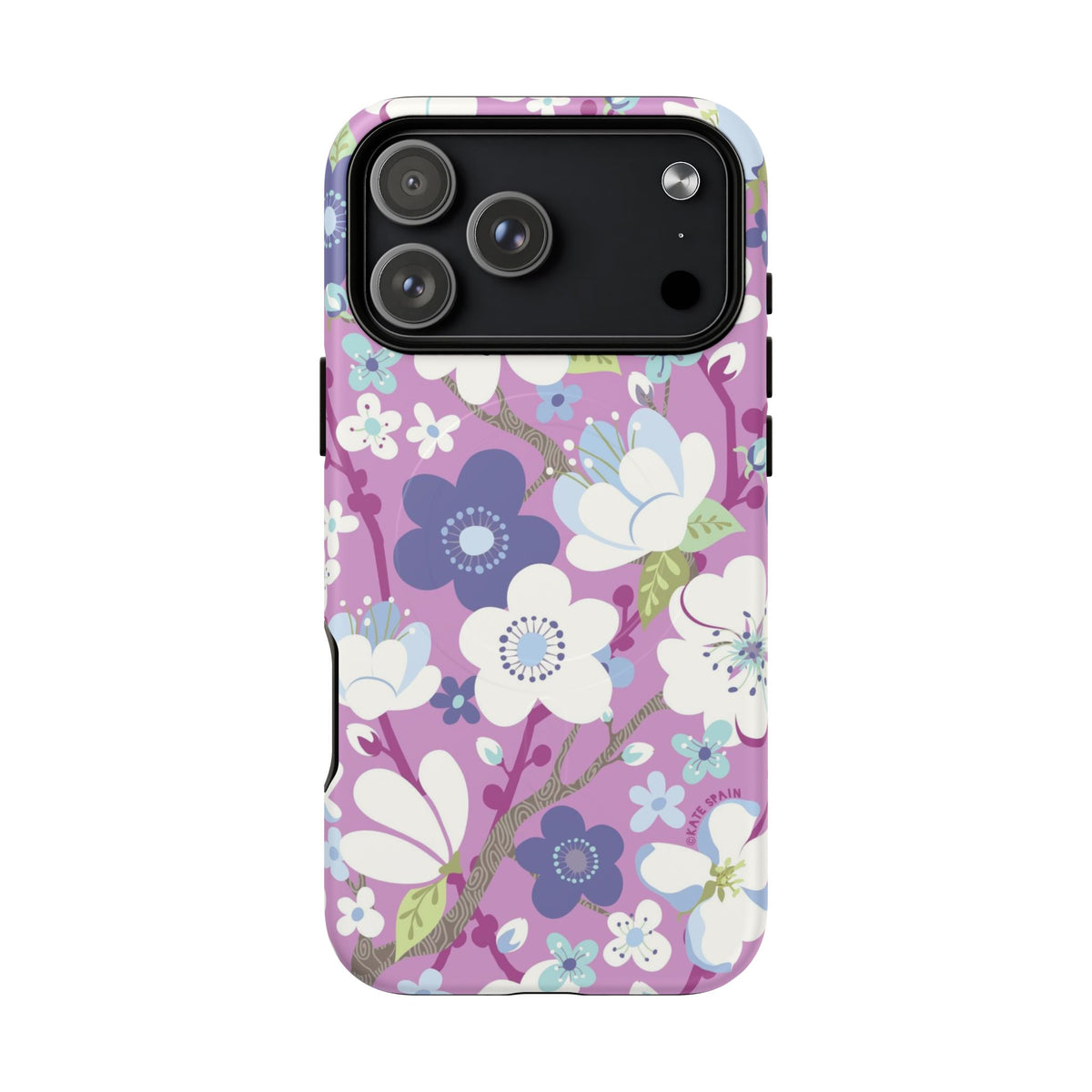 Purple Cherry Blossom MagSafe Case