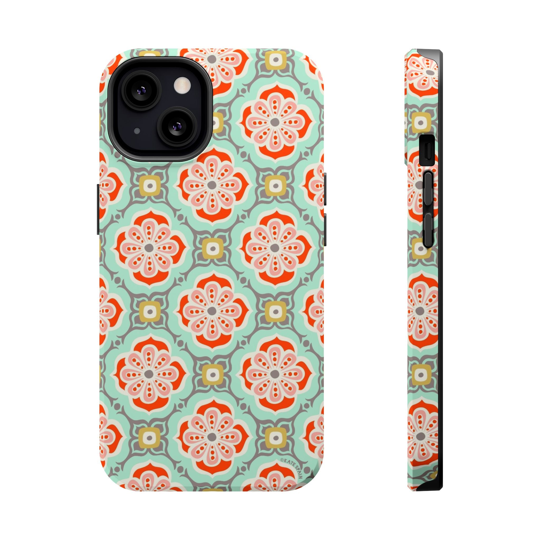 iPhone 13 magnetic case with Alhambra geometric pattern - matte elegant design