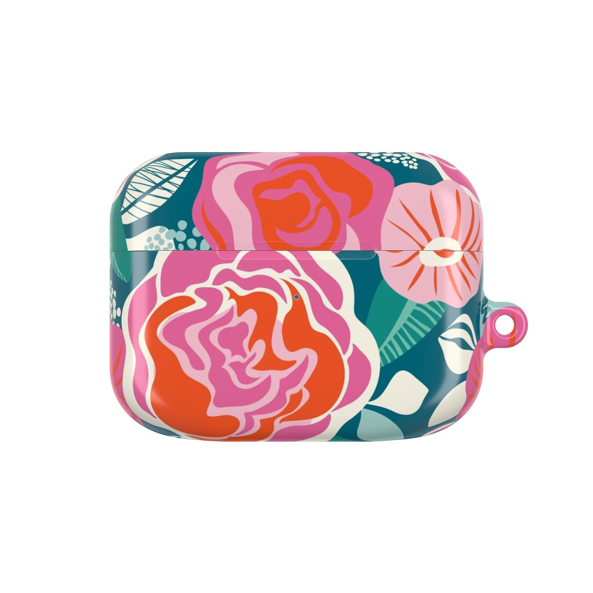 Tea Rose Teal AirPods Case
