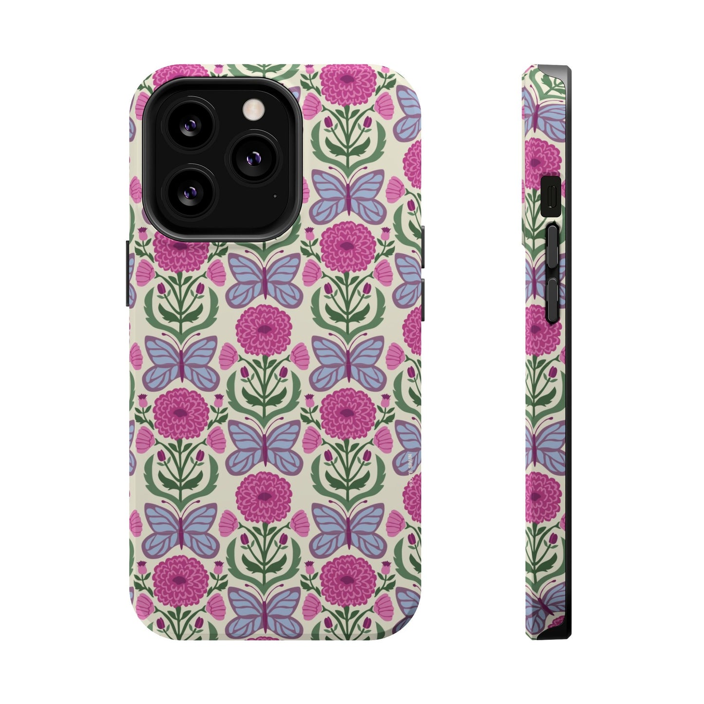 Butterfly MagSafe iPhone Case - Elegant Nature Art