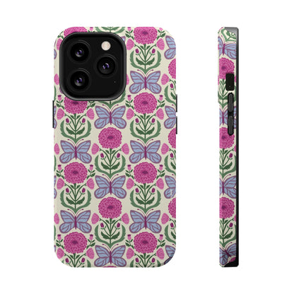 Butterfly MagSafe iPhone Case - Elegant Nature Art