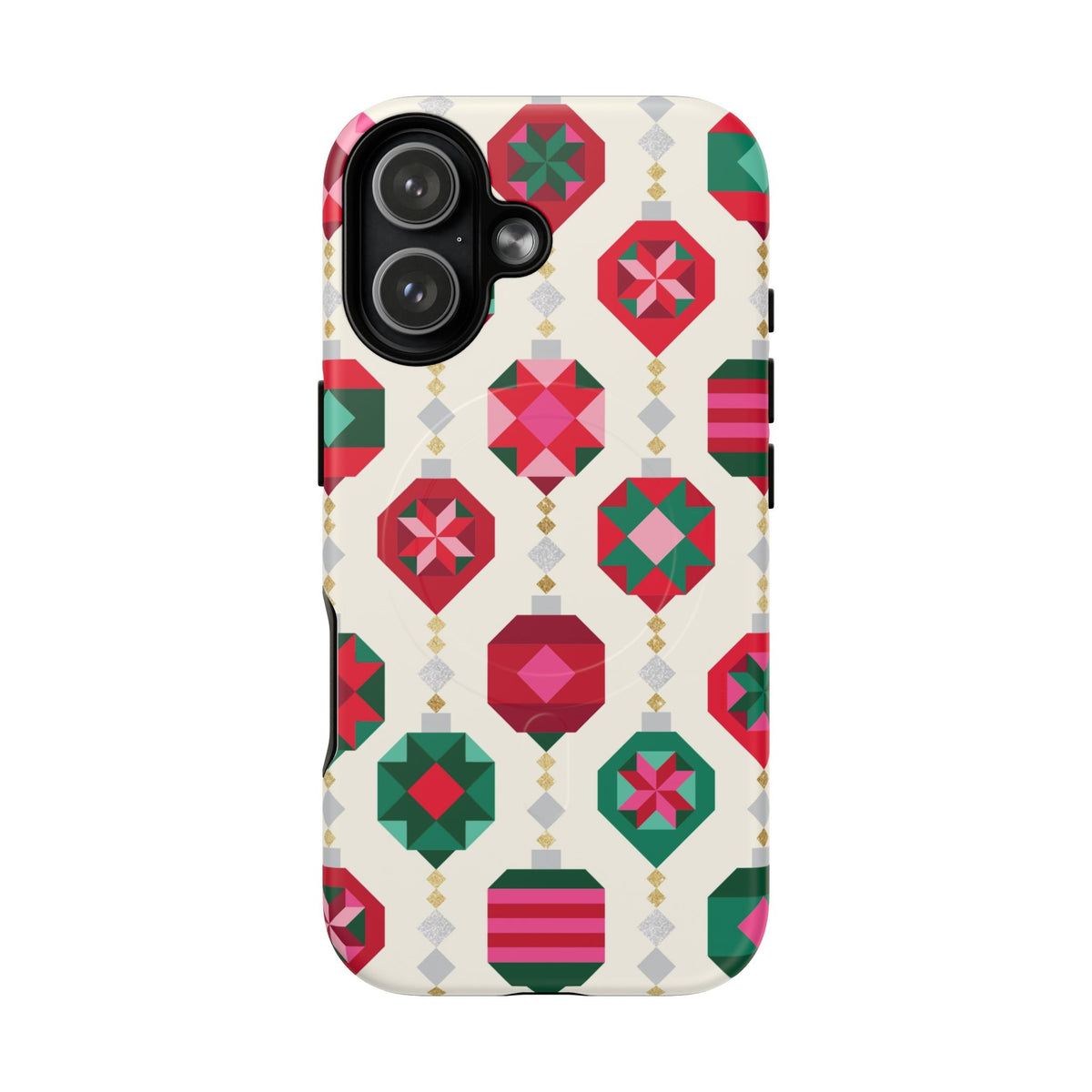 Felicity Ornaments MagSafe iPhone 17 Case – Matte | holiday ornament print