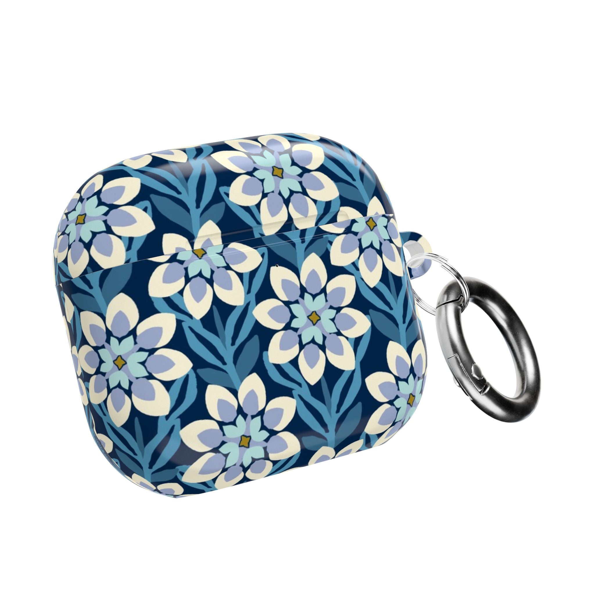 Modern Dahlia Navy AirPods Case
