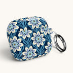 Modern Dahlia Navy AirPods Case