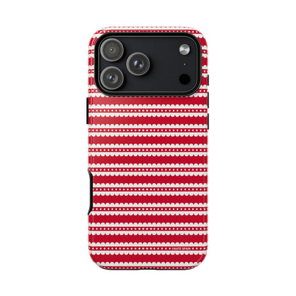 Candy Cane Stripe iPhone Tough Case