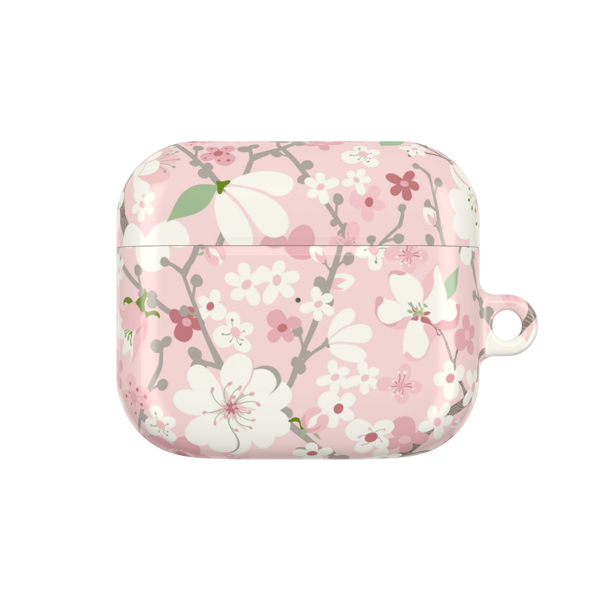 Pink Cherry Blossom AirPods Case