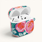 Tea Rose Teal AirPods Case