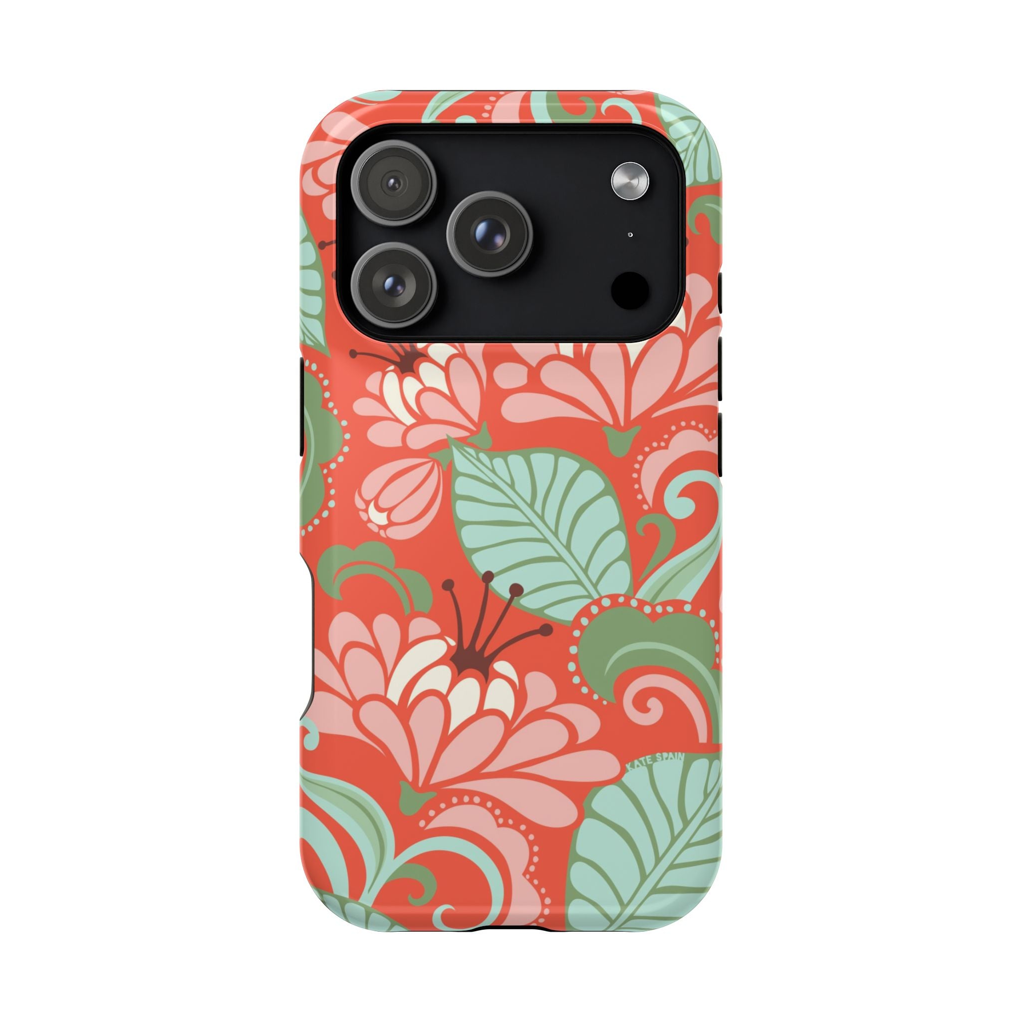 Sarabande MagSafe tough case for iPhone 17 Pro - glossy elegant floral sarabande design