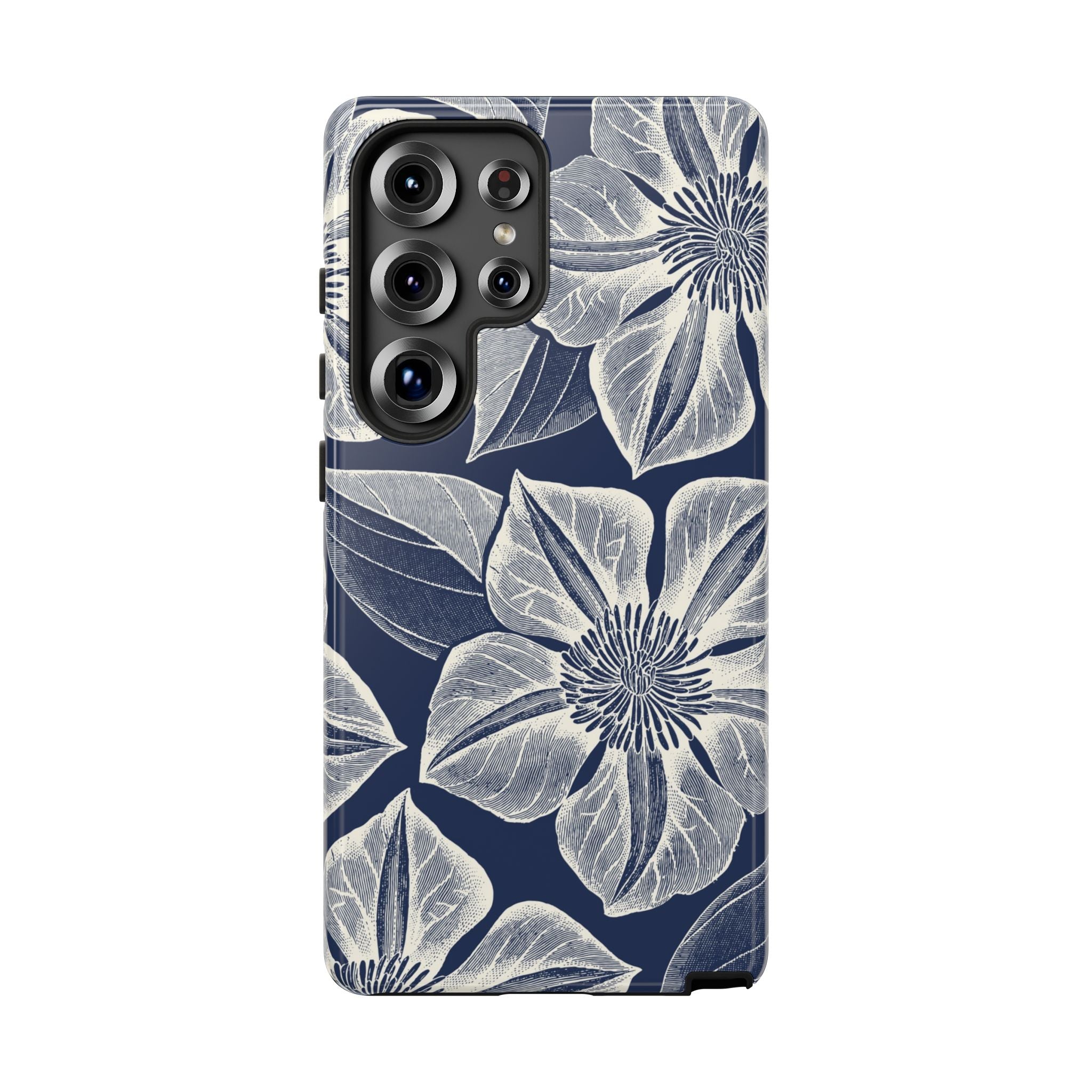 Vintage Bloom Navy Samsung Case