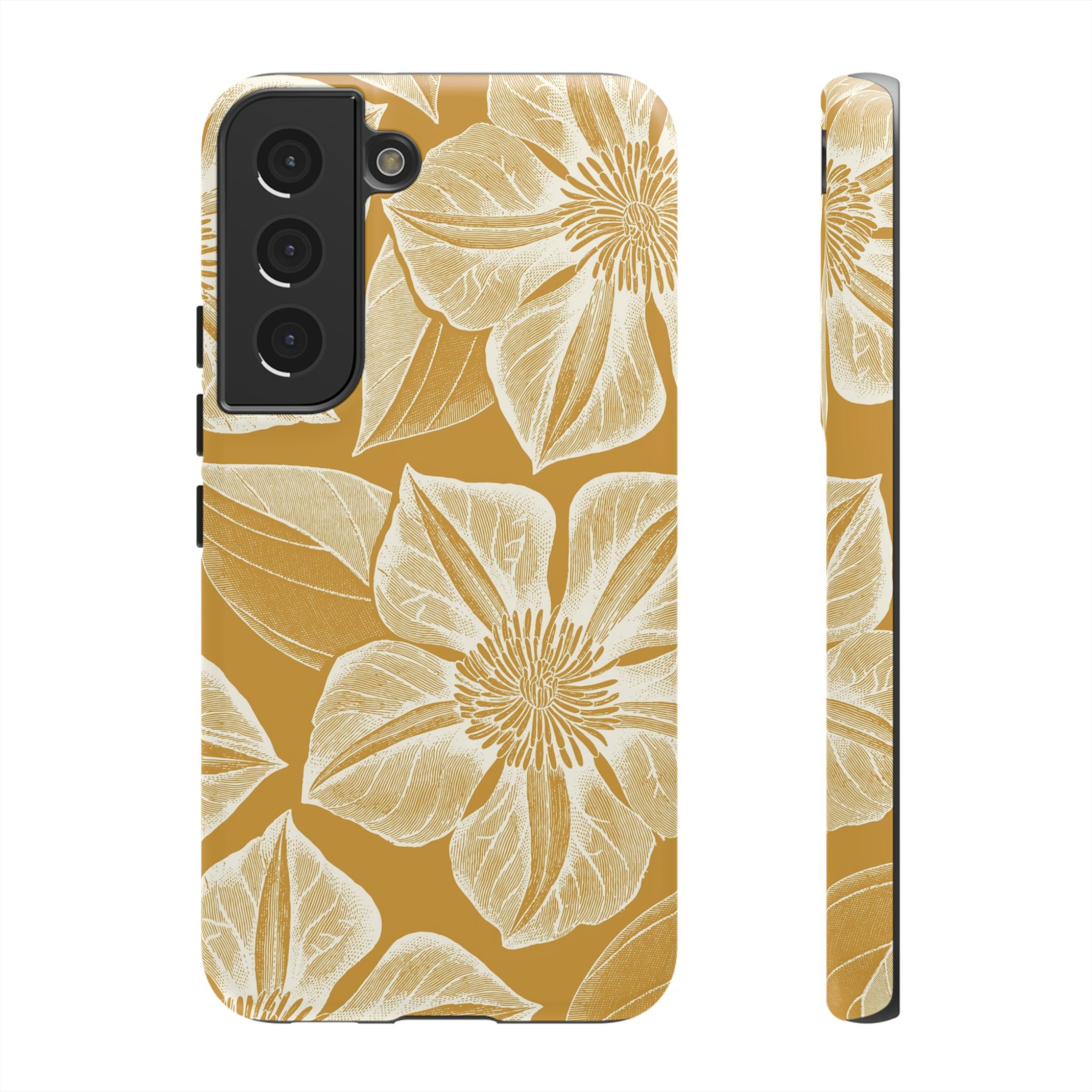 Vintage Bloom Gold Samsung Case