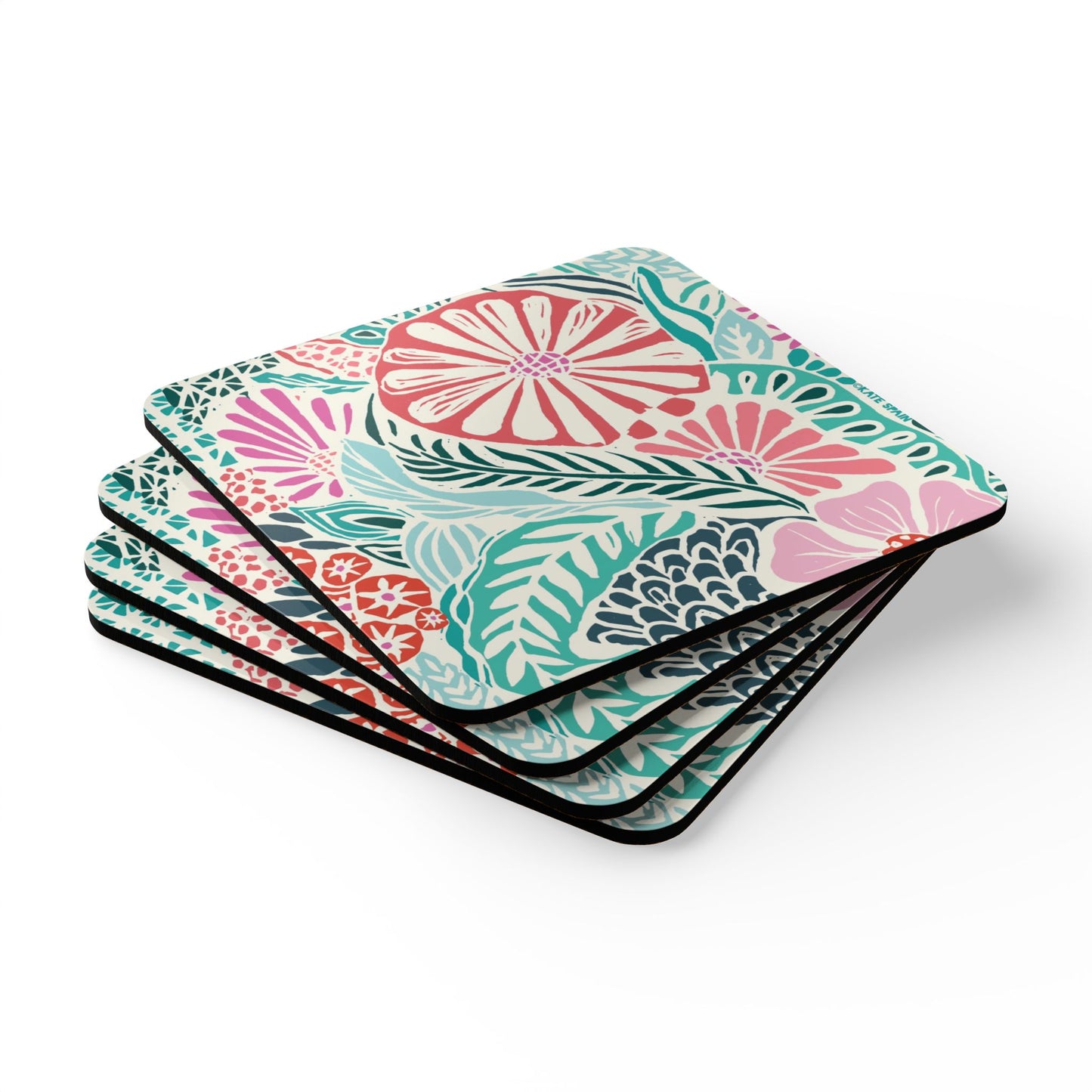 Tropica Multicolor Cork Coaster Set